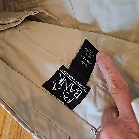 🧍♂️NEW WITH TAGS! Jos. A. Bank size 30W x 32L light khaki pants - Picture 4 of 12